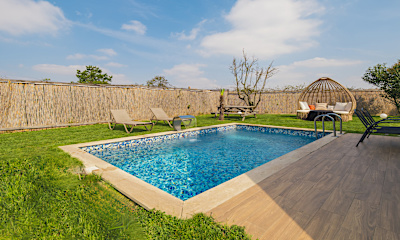 Bungalov Isıtmalı Havuzlu
