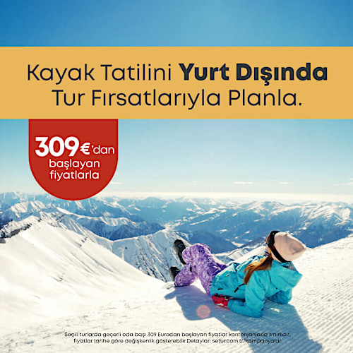 Yurt Dışı Kayak Turlarında 309 EURO'dan Başlayan Fırsatlar!