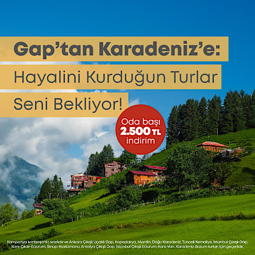 Kültür Turlarında Oda Başı 2.500 TL İndirim Fırsatı!