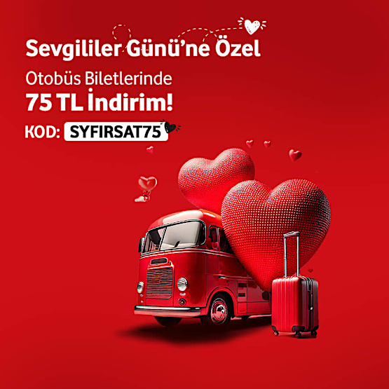 Sevgililer Gününe Özel Otobüs Biletlerinde İndirim Fırsatları