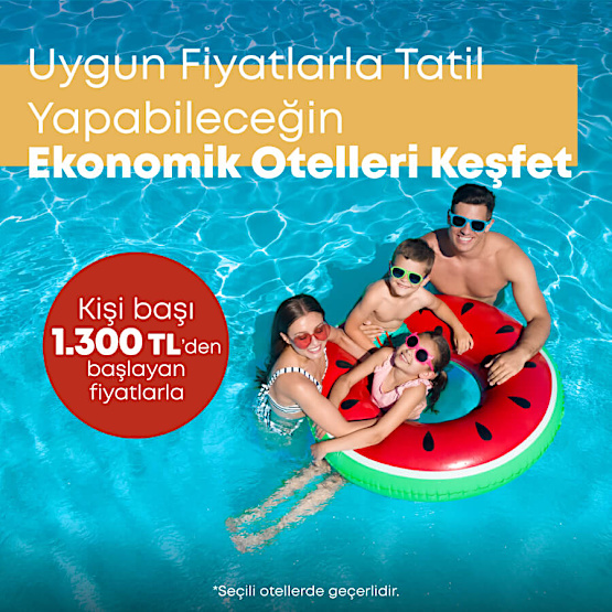Ekonomik Otellerde %50'ye Varan İndirimler İle Tatil Fırsatını Kaçırma! 