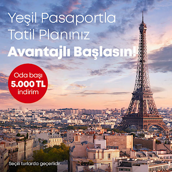 Yeşil Pasaportlulara Özel İndirim Kampanyası