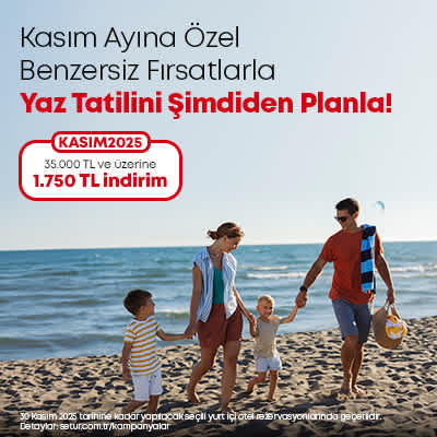Kasım Ayına Özel Setur Fırsatları