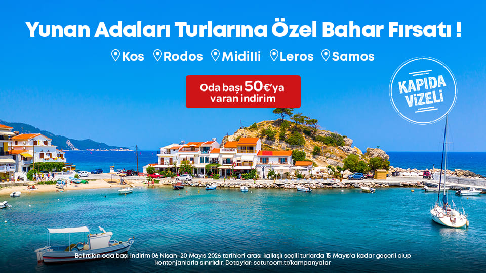 Kapıda Vizeli Yunan Adaları Turlarında 50 Euro'ya Varan İndirim !