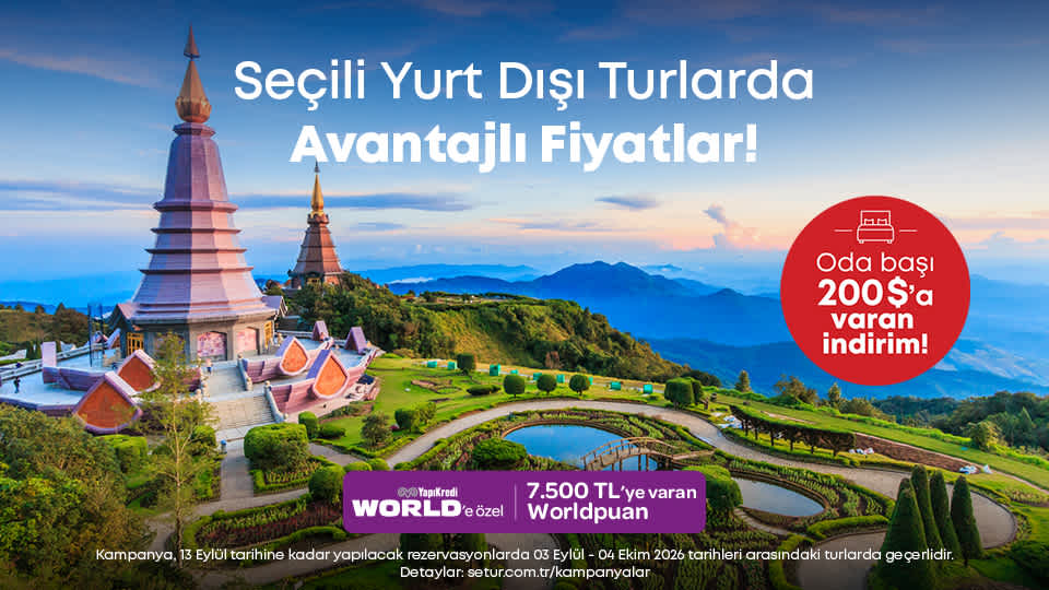 Seçili Yurt Dışı Turlarda 200 USD'ye Varan İndirim Fırsatı!