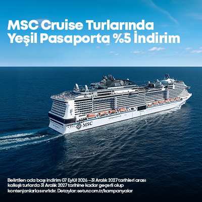 MSC Cruise Turlarında Yeşil Pasaporta %5 İndirim Fırsatı !